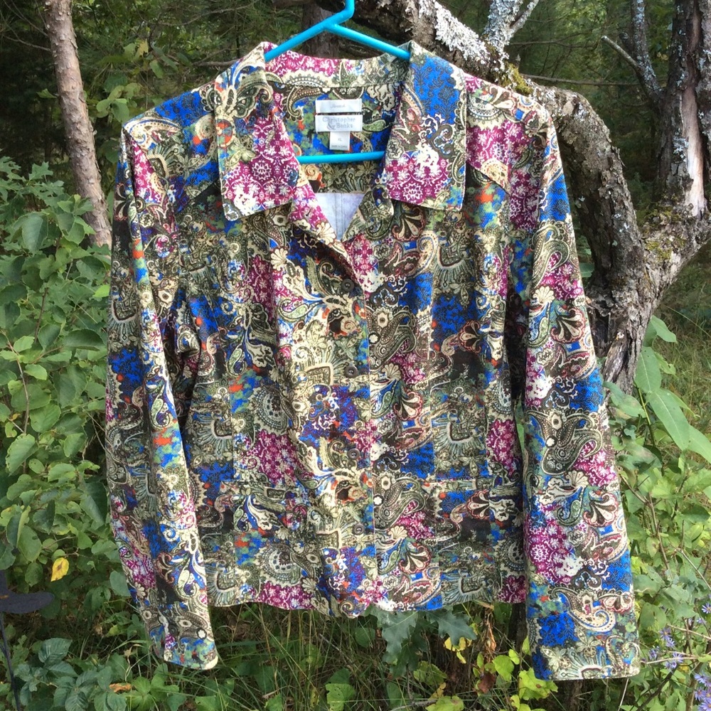 Christopher & Banks Paisley Floral design jacket